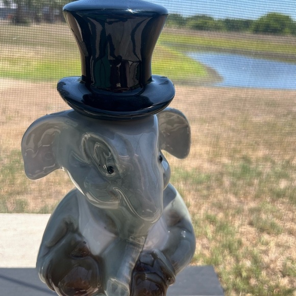 JIM BEAM REPUBLICAN ELEPHANT BOXER DECANTER 1964 GENUINE REGAL CHINA - Picture 4 of 12